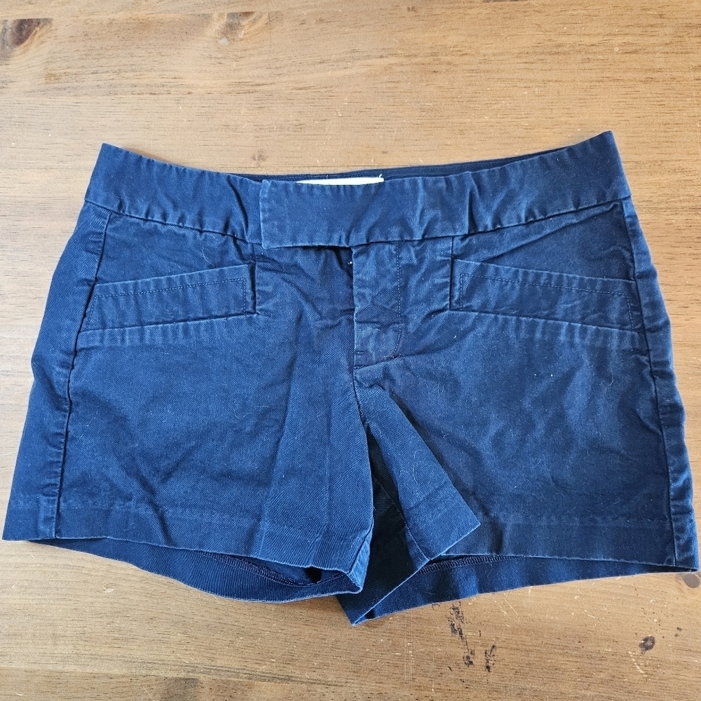 Converse One Star Womens Shorts Blue Chino Pockets Cotton Size 8